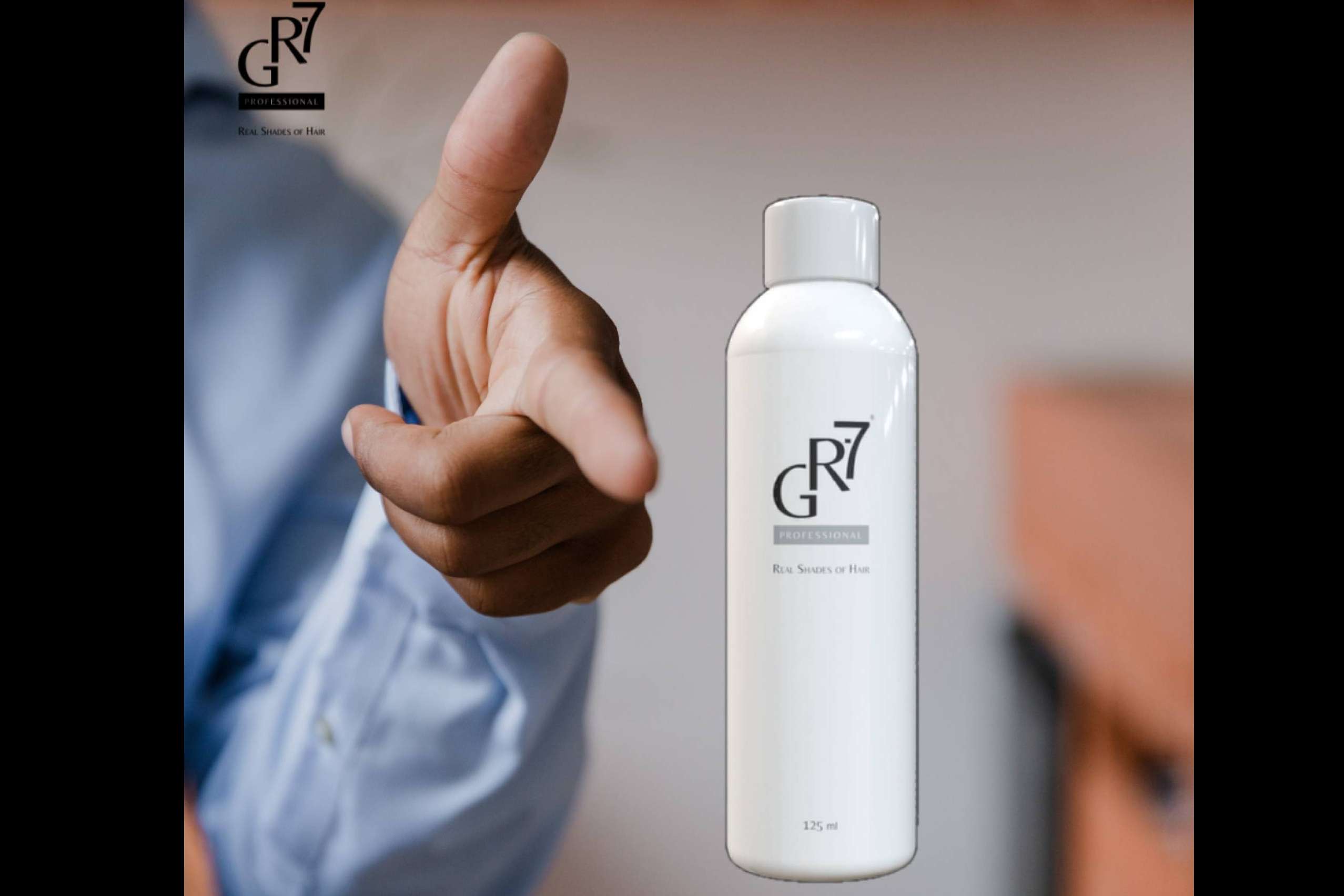 Apariencia más atractiva al revertir la aparición de canas con GR-7 Professional