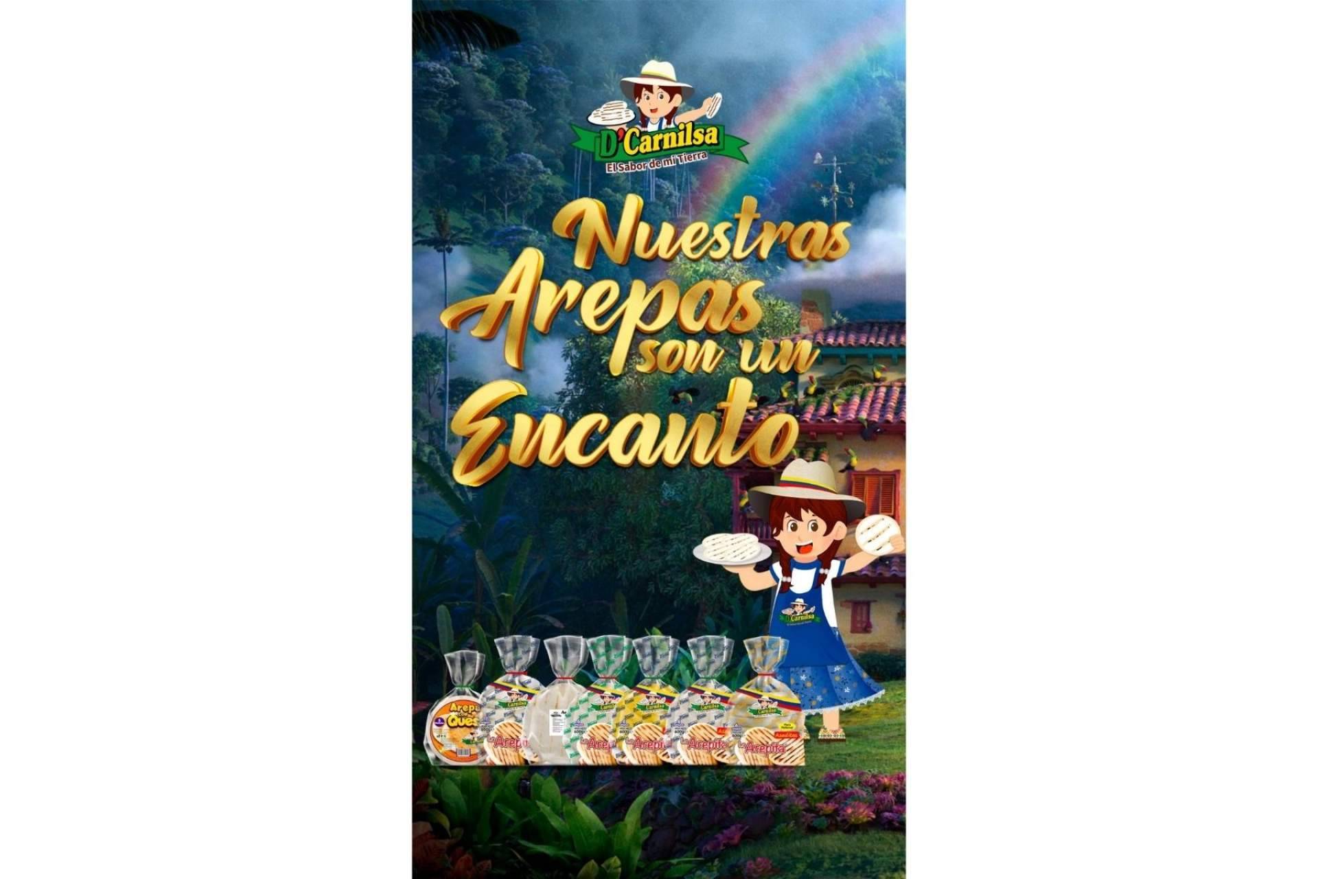 El verdadero sabor colombiano y venezolano con las arepas de D'Carnilsa