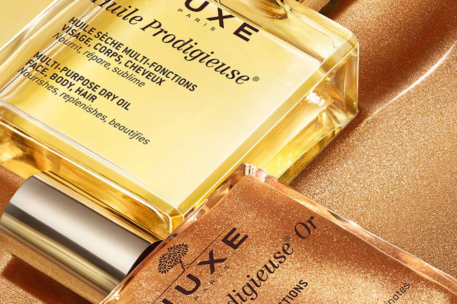 Huile Prodigieuse de Nuxe, disponible en La Para-Farmacia del Puerto, proporciona hidratación y cuidado de la piel