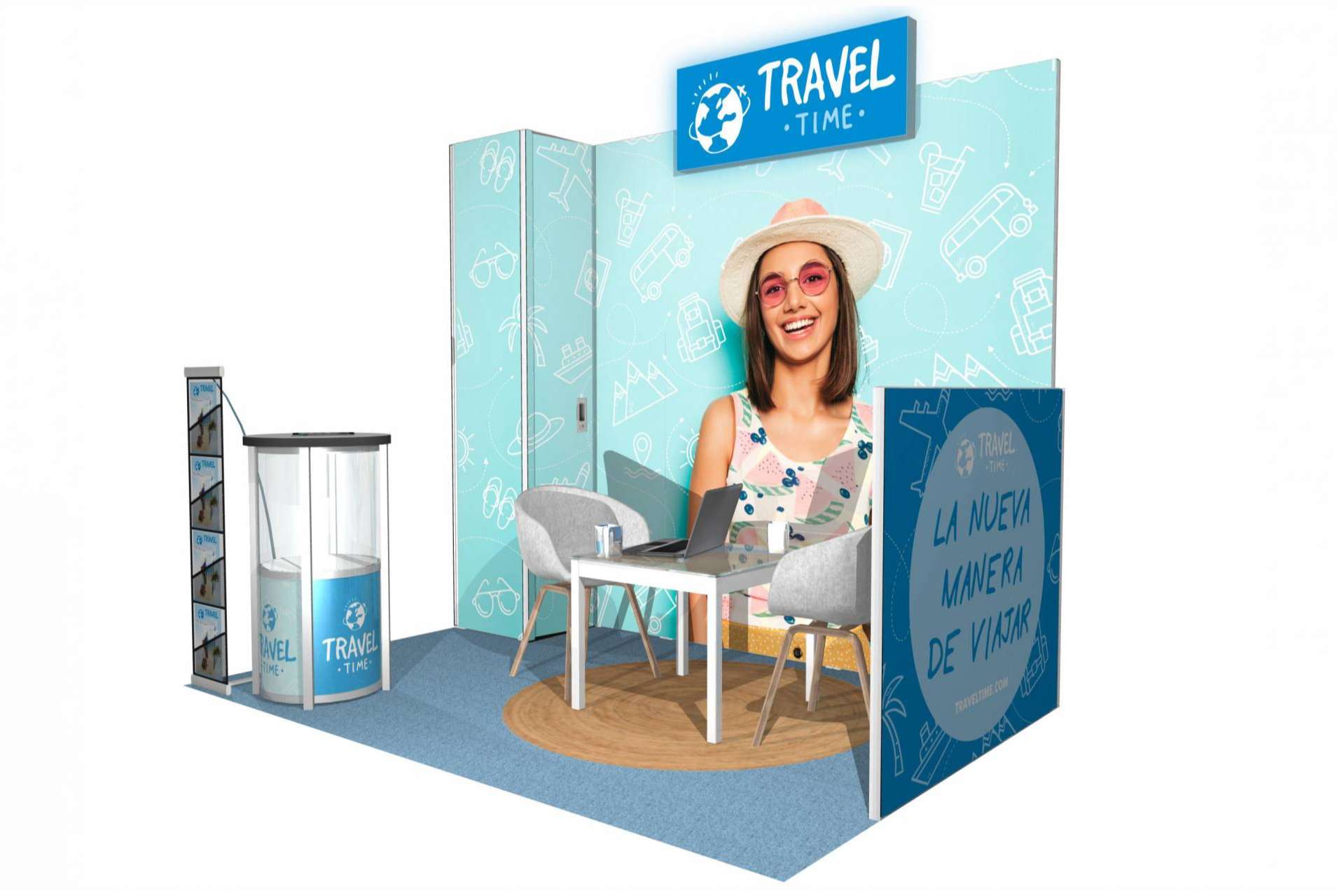 Displays personalizables para eventos en el exterior, por Olika Stands