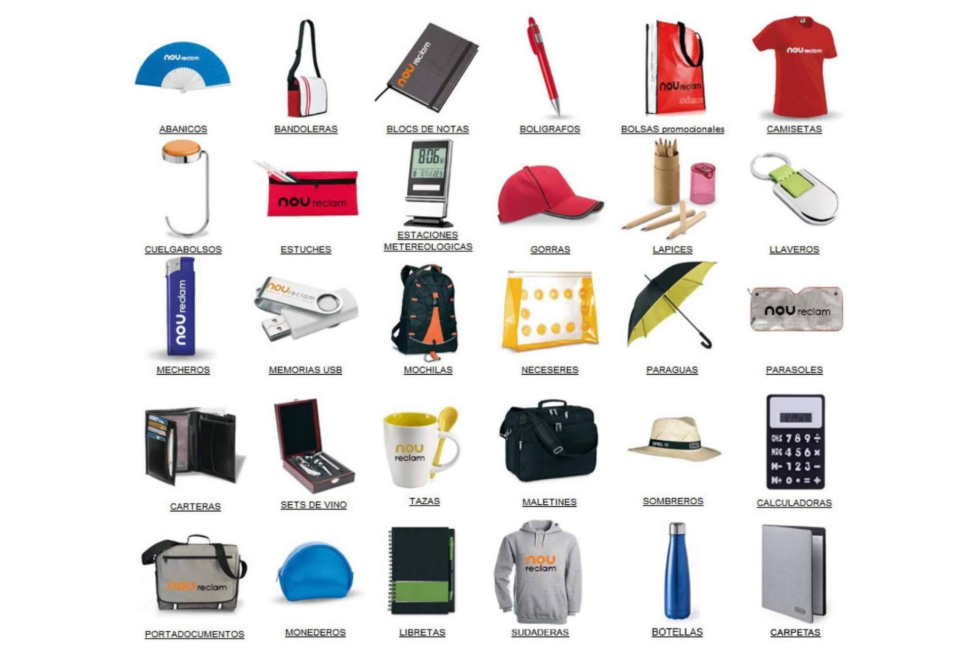 NouReclam ofrece un amplio catálogo de regalos publicitarios para compañías