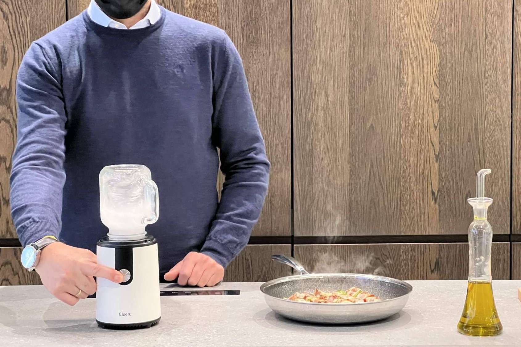 Electricidad inalámbrica con la cocina invisible de Cloen