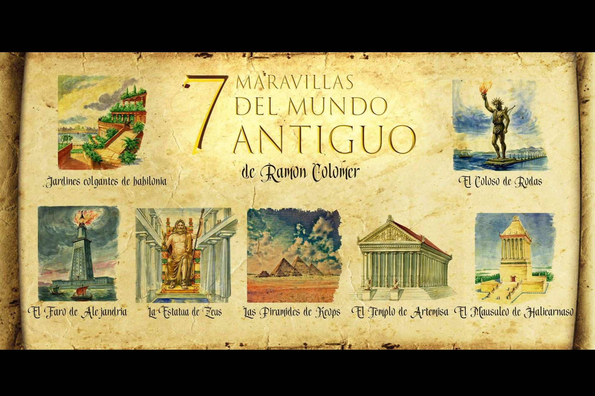 Las 7 Maravillas del Mundo Antiguo, el nuevo proyecto de Ramón Colomer, el artista de macro dioramas