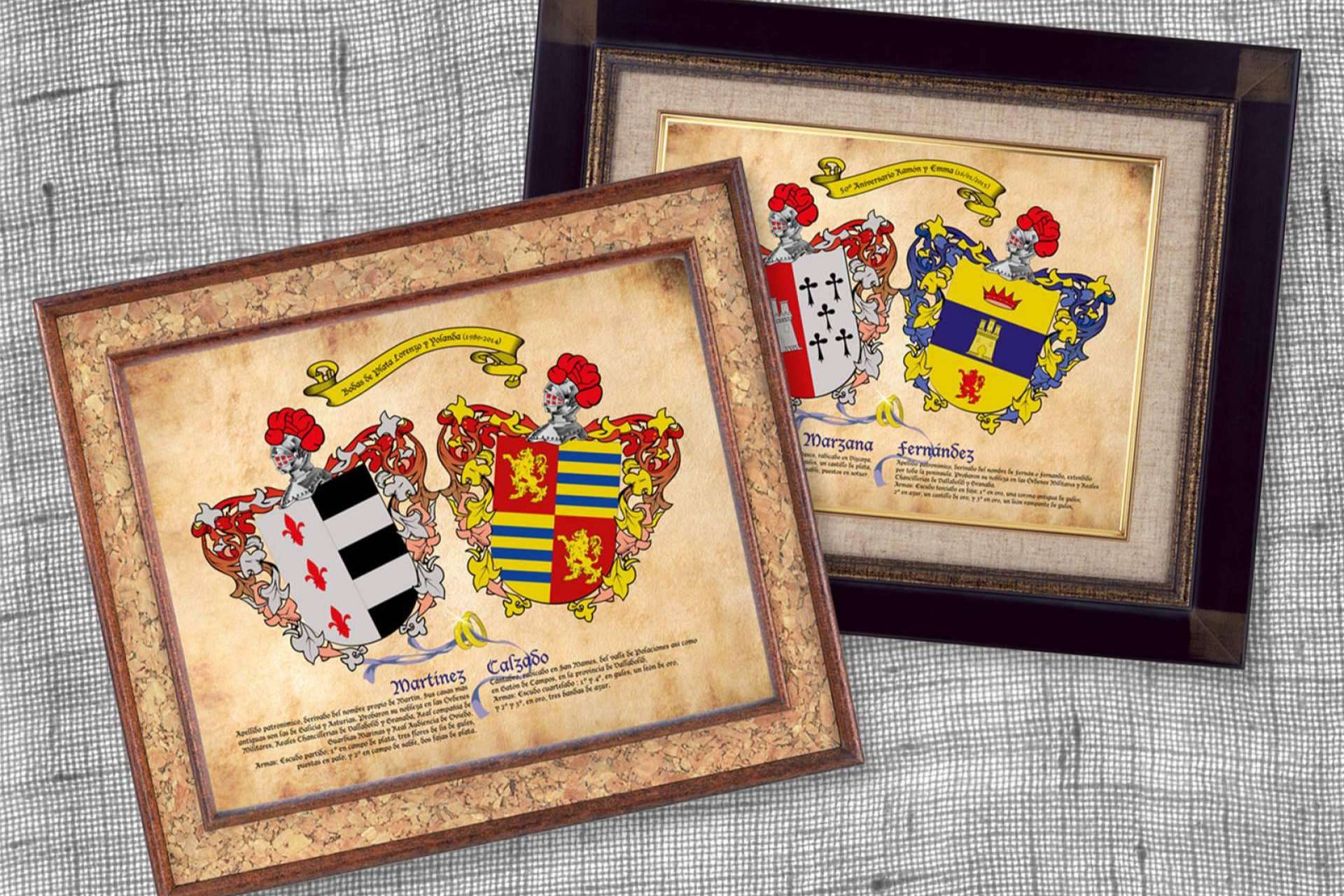Heráldica como regalo para eventos, por Tienda Heráldica