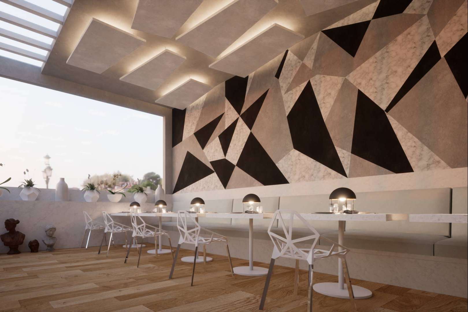 Incluir paneles acústicos decorativos para reducir el ruido en restaurantes y cafeterías con Acústica Decorativa