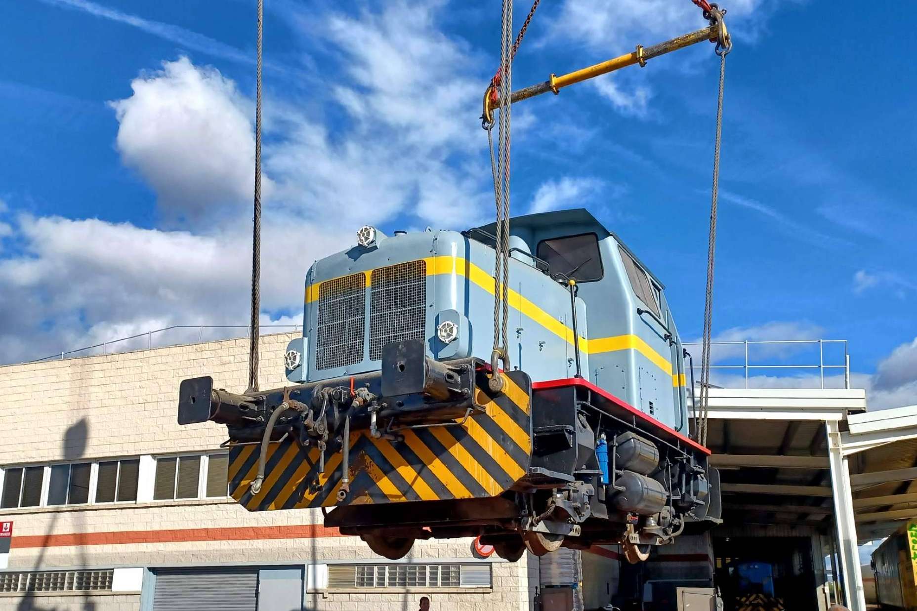 La Fundación del Patrimonio Ferroviario preserva una histórica locomotora construida por Babcock & Wilcox
