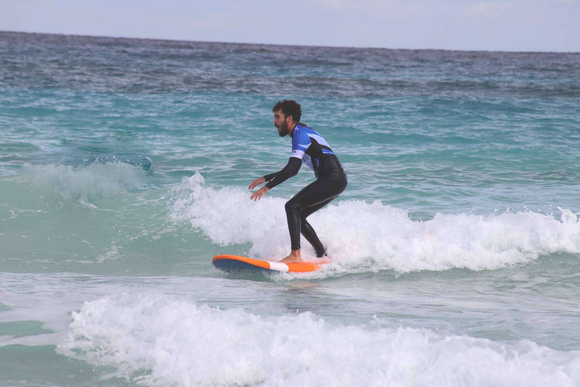 La importancia del instructor para superar la frustración en el surf