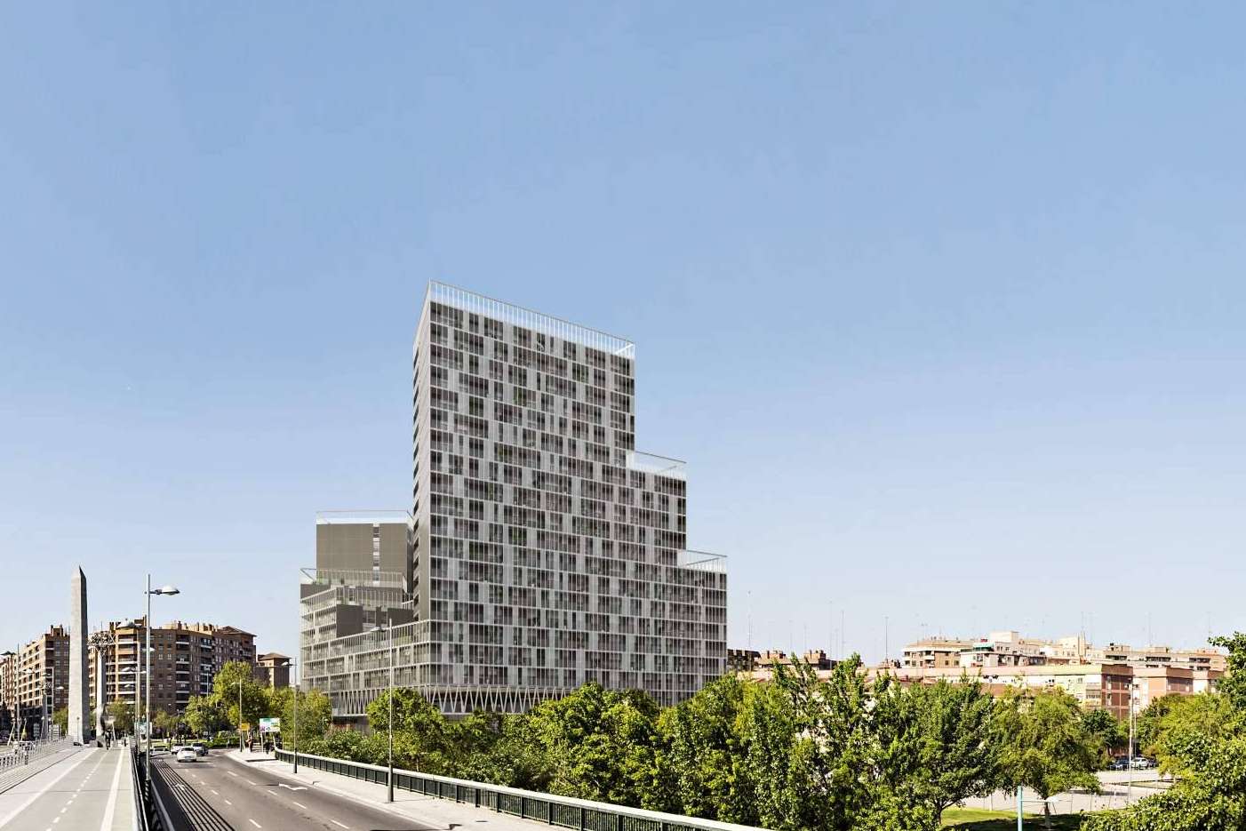 El nuevo edificio de Plaza Europa, Skyline, cambia el paisaje de Zaragoza