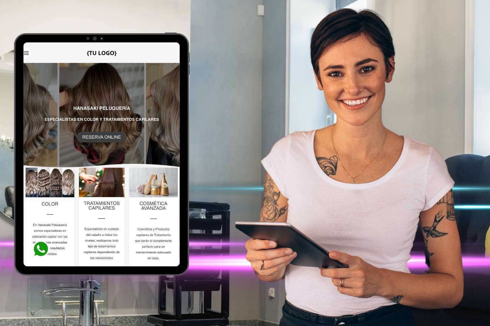 Uebea brinda soluciones tecnológicas y de marketing específicamente para web sector de la belleza