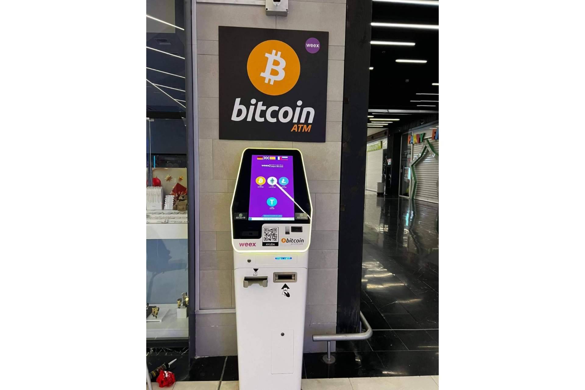 Weex, la compañía de cajeros de criptomonedas en España