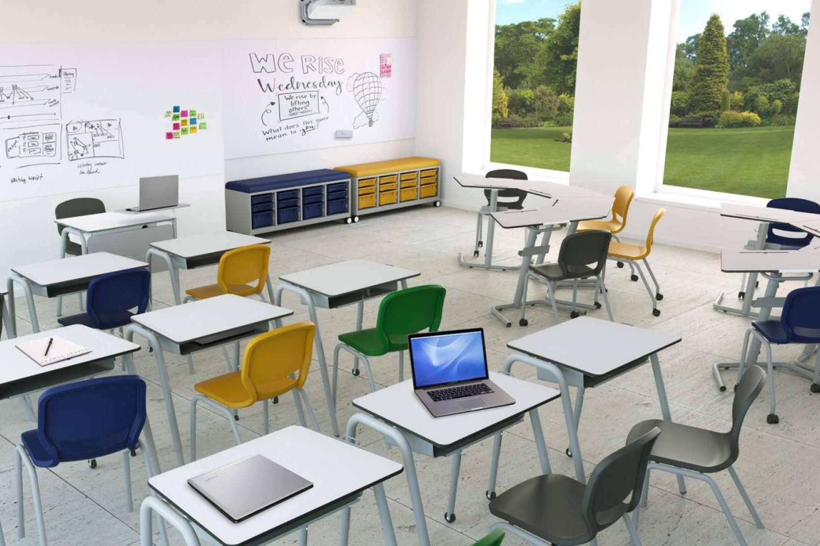 OfficeDeco ofrece una extensa gama de mobiliario escolar