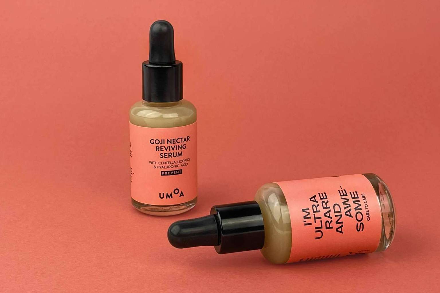Uno de los productos más icónicos de la marca UMOA, el sérum facial Goji Néctar Reviving Serum