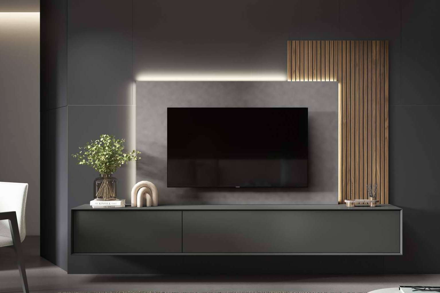 La fabricación de muebles de TV con BoCubi
