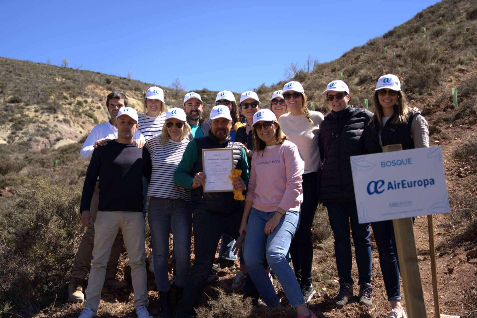 El Parque Natural del Alto Tajo cuenta con un nuevo bosque creado por Air Europa y CO2 GESTIÓN