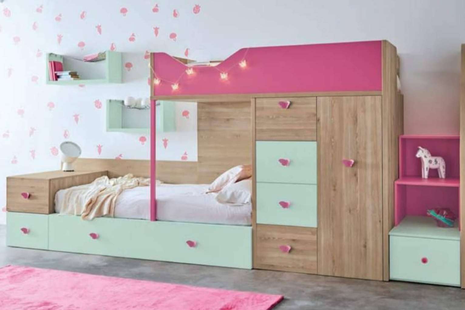 La variedad de diseño disponible para un dormitorio infantil que ofrece Verde Limón Muebles