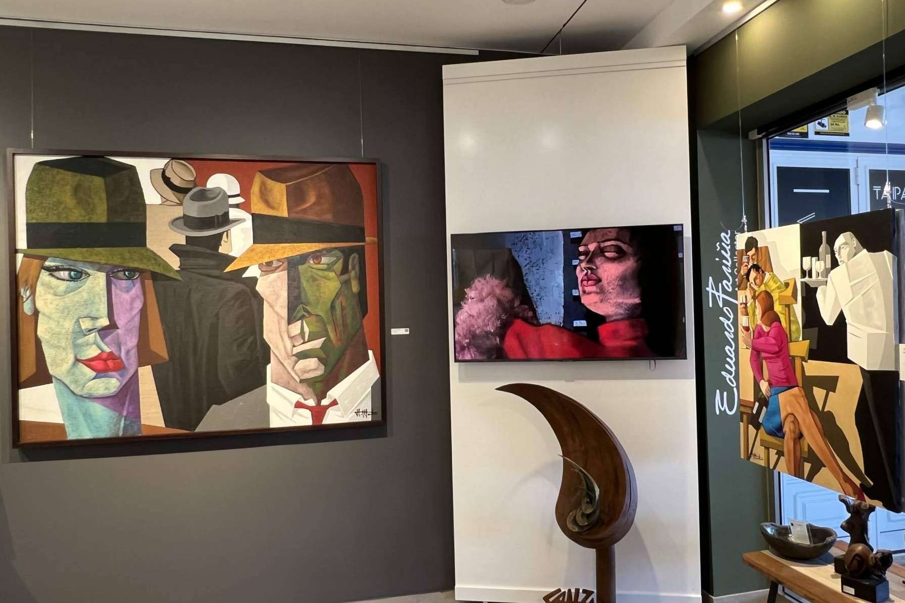 Las grandes obras del artista Alfredo Montaña expuestas en Lanzarote ART Gallery