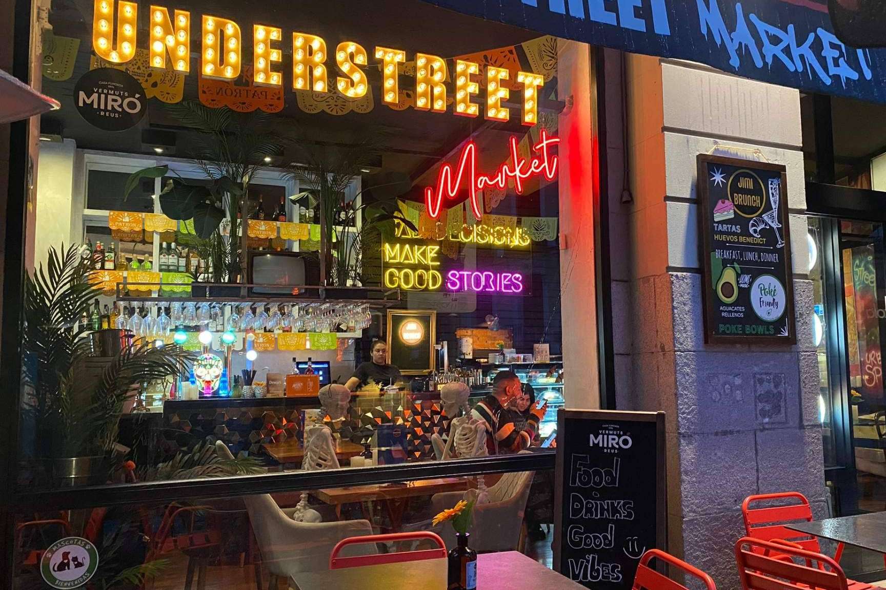 ¿Dónde encontrar un mercado gastronómico donde disfrutar de comida internacional en Madrid? Understreet Market