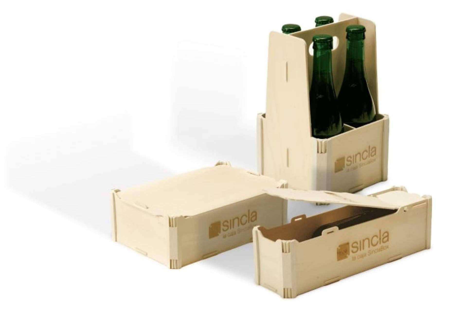 Elegancia y protección para botellas con el embalaje de Sincla