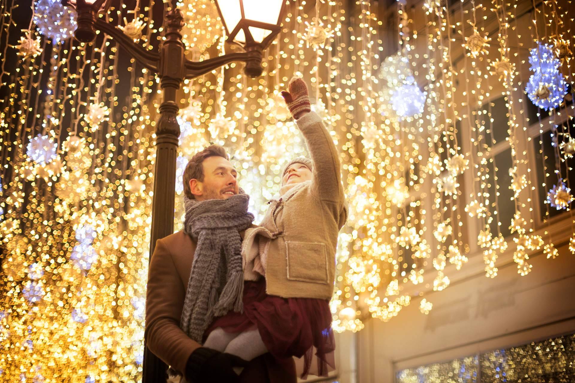 elalquilador ofrece equipación para decorar una ciudad en Navidad