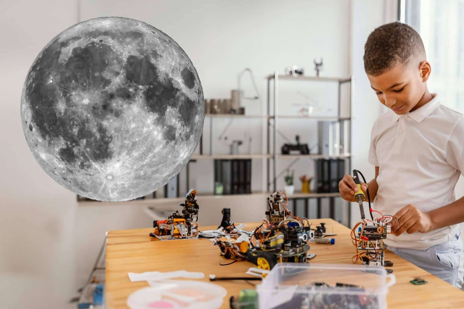 ¿Por qué la luna es redonda?