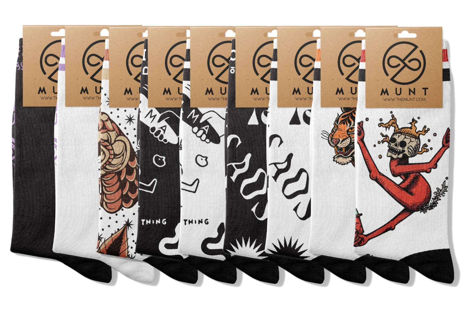¿Dónde se puede encontrar una variedad de calcetines originales? MUNT