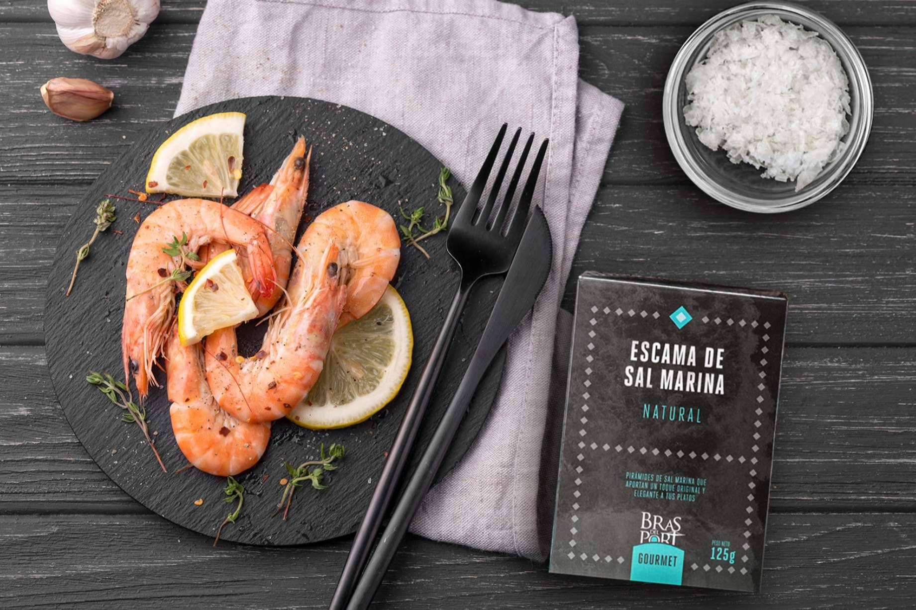 Las escamas de sal marina de Bras del Port son el ingrediente estrella estas Navidades