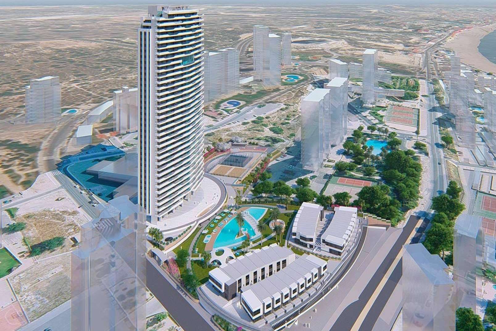 VAQUERO&WORKGROUPS Viviendas y su residencial de apartamentos de obra nueva situado en Benidorm
