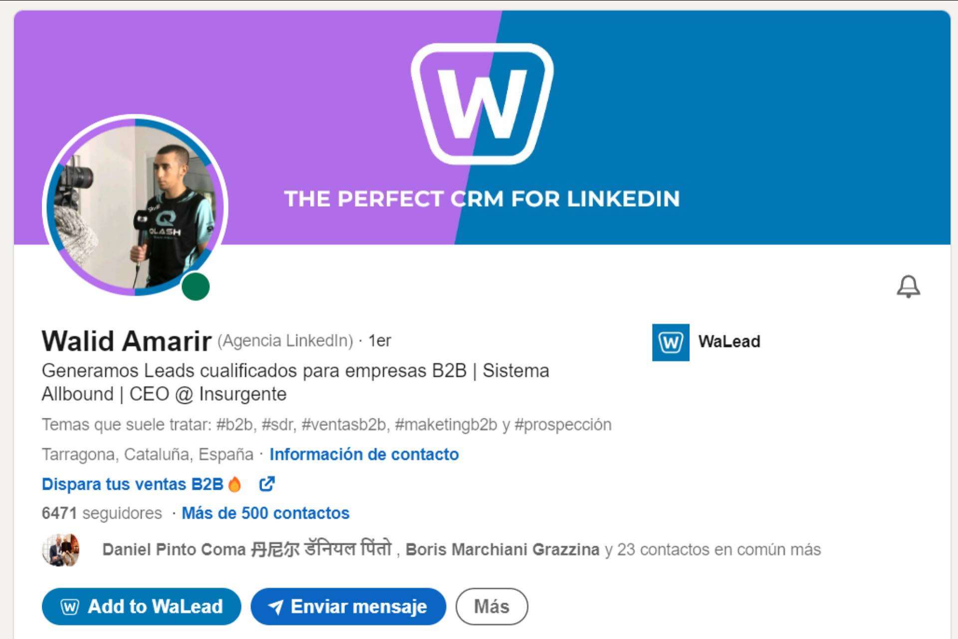 Revolucionar la venta en LinkedIn con el nuevo CRM WaLead