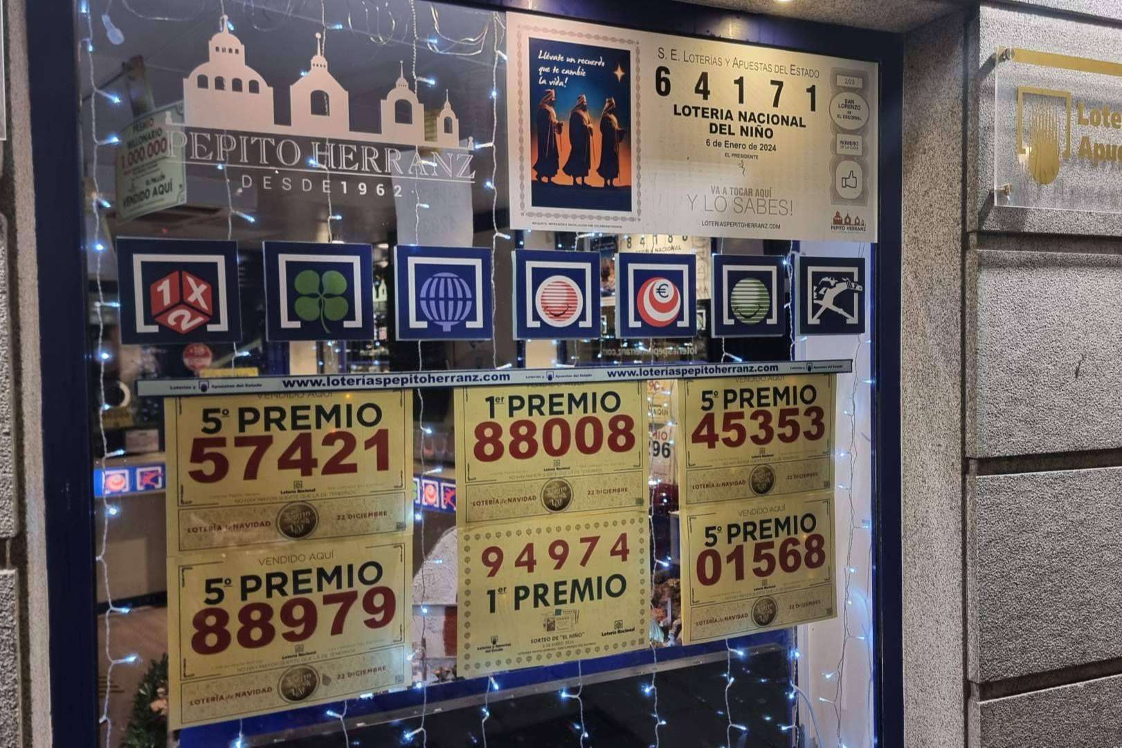 Loterías Pepito Herranz, una administración con un historial de éxito en los 'Gordos' del Niño y de Navidad