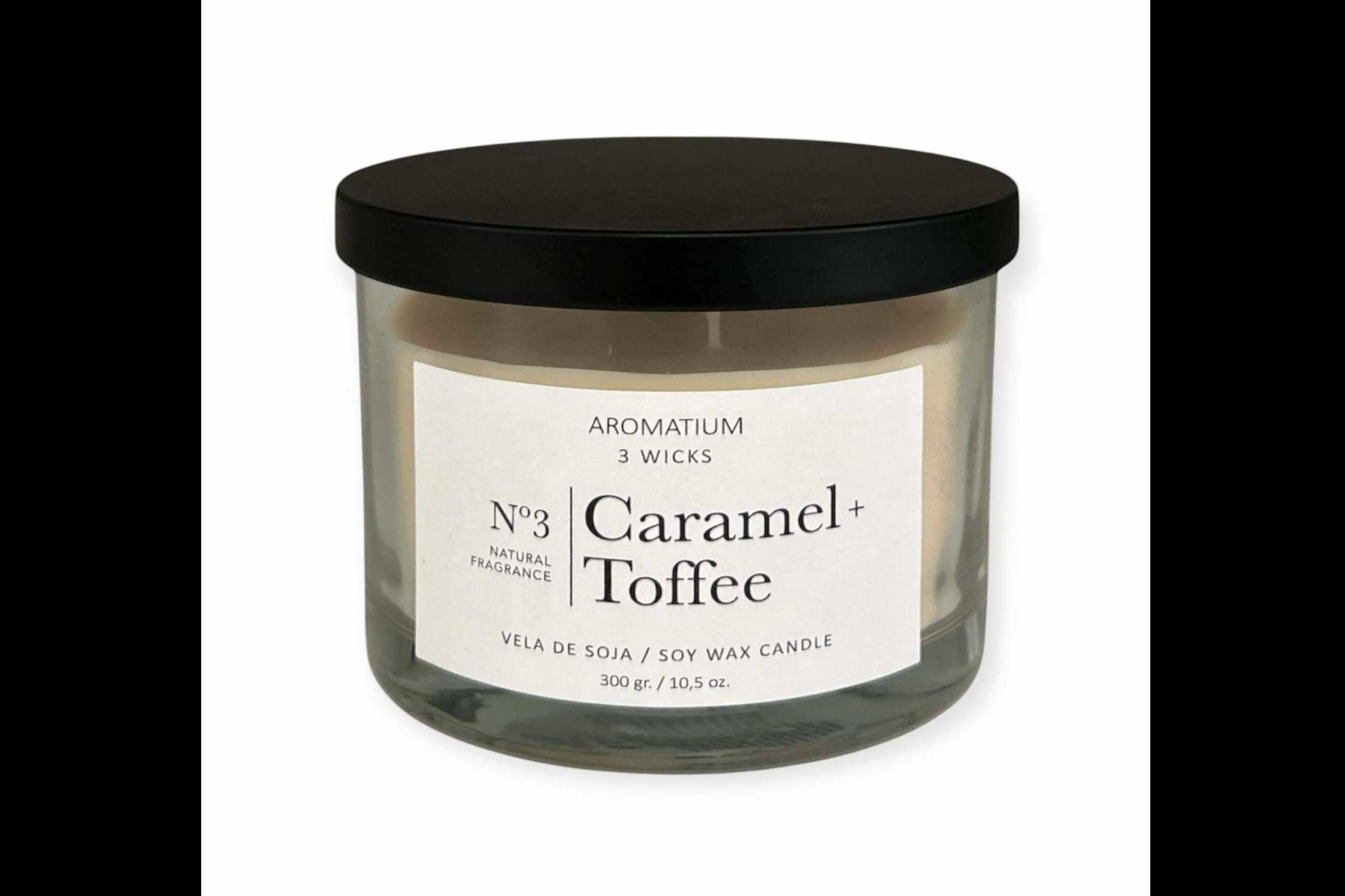 La Boutique de las Velas presenta su vela de soja Aromatium Caramelo+Toffee para ambientar las fiestas