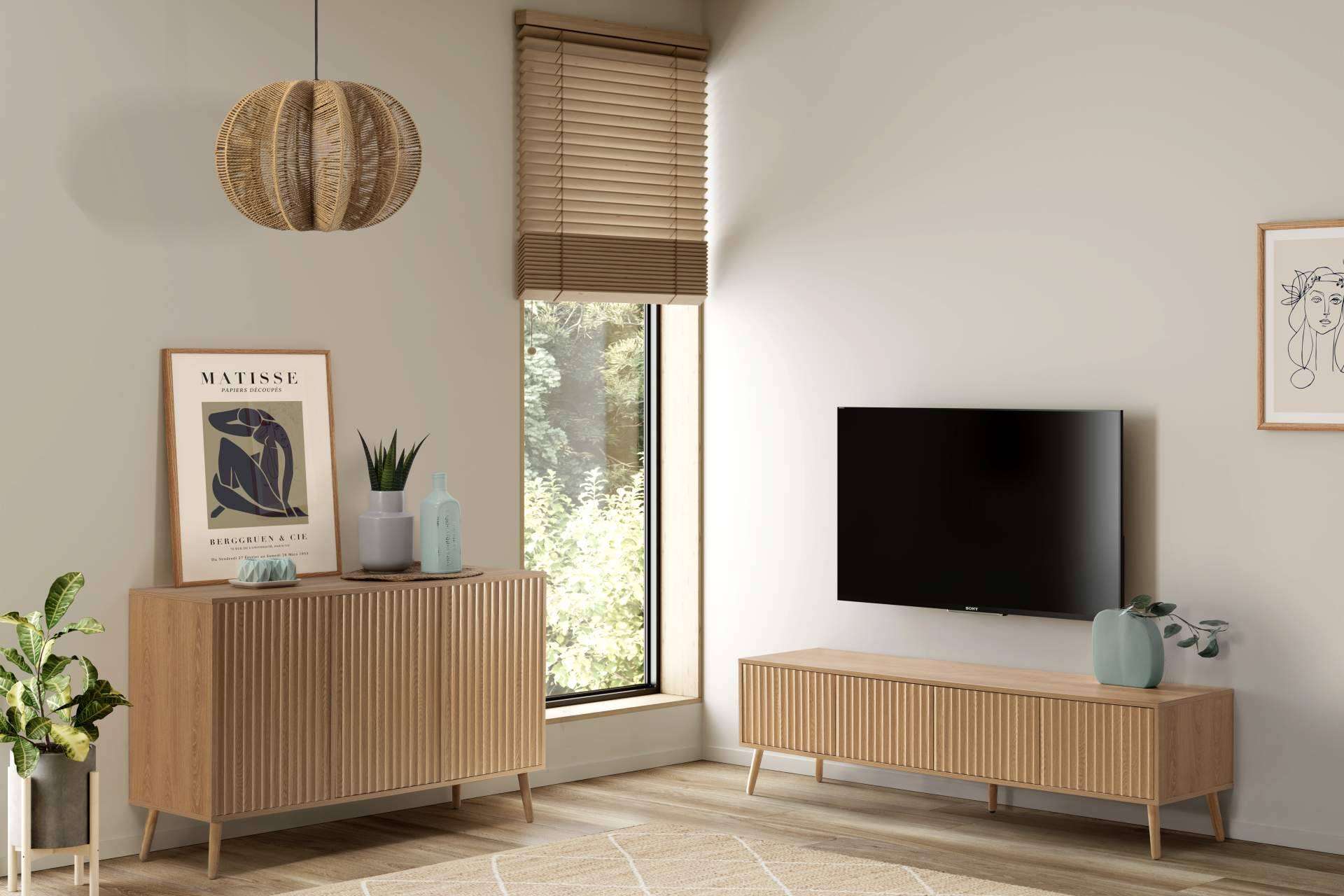 Top Mueble refuerza su oferta con lámparas de techo de ratán y bambú, tendencia en iluminación