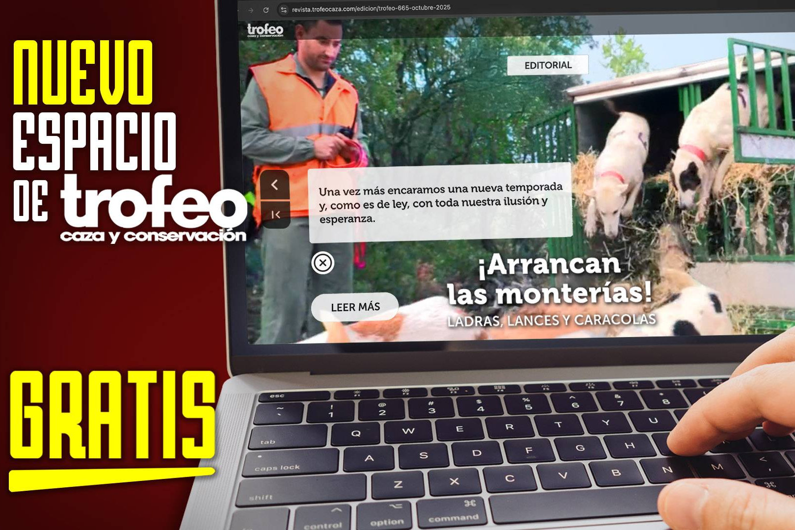 El nuevo entorno cinegético de Trofeo Caza ofrece registro gratuito y contenido exclusivo