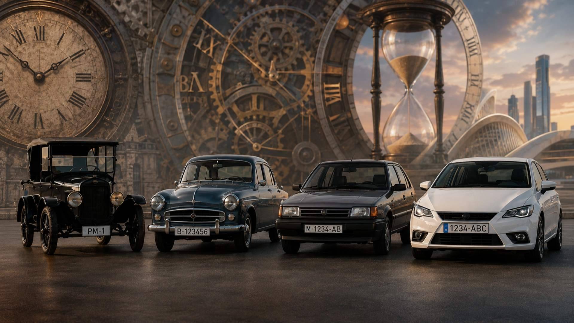 Matrículas de coche en España; más de un siglo de historia sobre ruedas