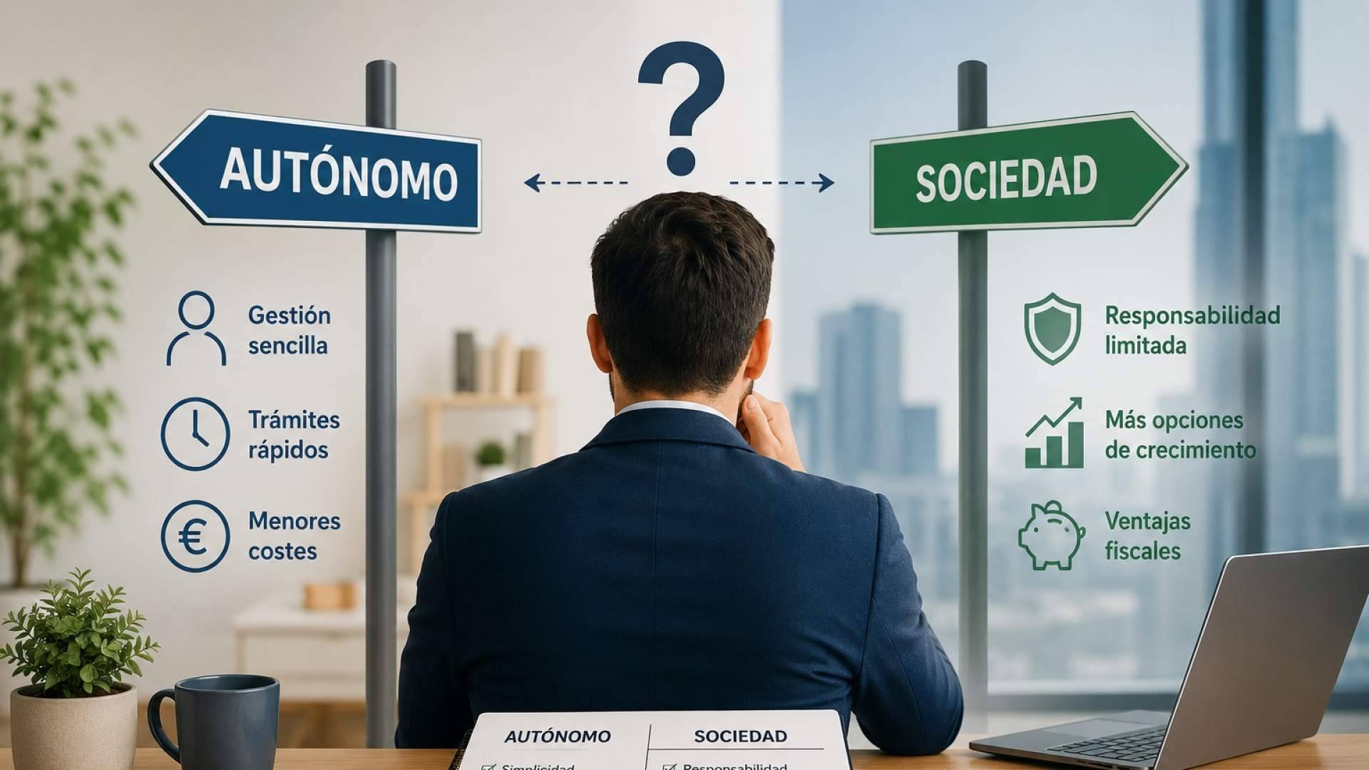 Cuándo conviene dar el paso de autónomo a sociedad mercantil