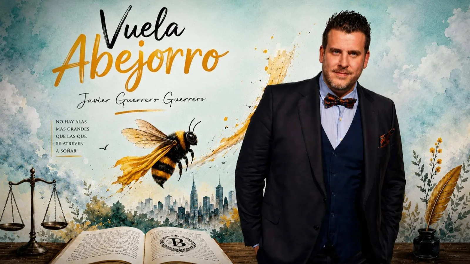 'Vuela Abejorro' nueva leyenda literaria de Javier Guerrero