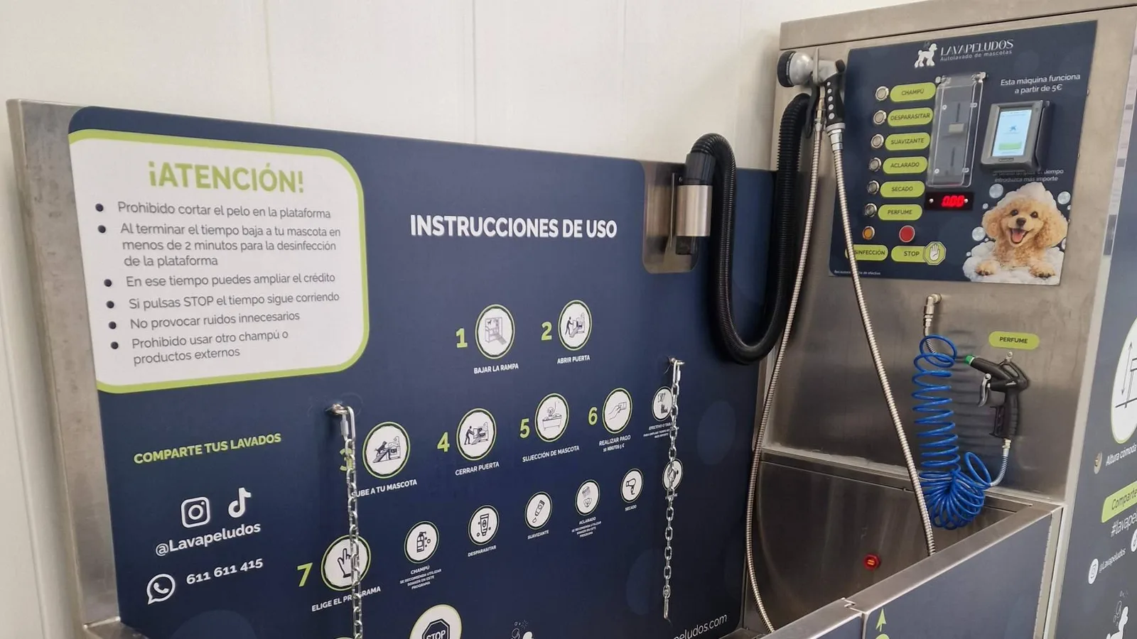El autolavado de mascotas que evita pelos, olores y baños imposibles en casa llega a El Cañaveral
